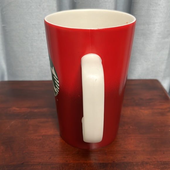 Starbucks 2015 Red Ombre Ceramic Coffee Mug 16 oz - Picture 4 of 9